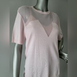 Max Mara Studio Pina Sheer Knitted Top Size M $595